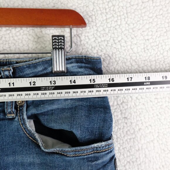 Silver Jeans Mens 30X30 Blue Allan Classic Fit Slim Straight Stone Wash Whiskers - Picture 6 of 13